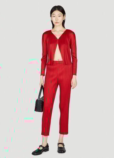 Pleated Pants Pleats Please Issey Miyake Pleated Pants Red plp0253009