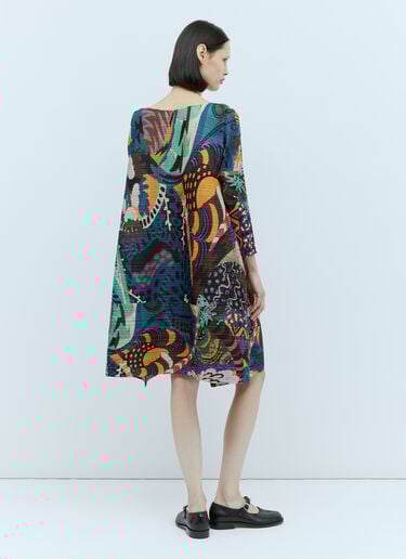 图案百褶连衣裙 Pleats Please Issey Miyake 图案百褶连衣裙 彩色 plp0254003
