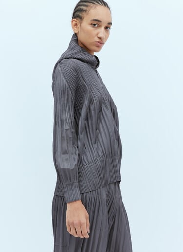 Pleats Please Issey Miyake 褶裥连帽运动衫 灰色 plp0254006