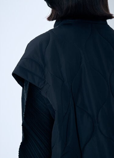 퀼팅 마감 베스트 Pleats Please Issey Miyake 퀼팅 마감 베스트 블랙 plp0259006