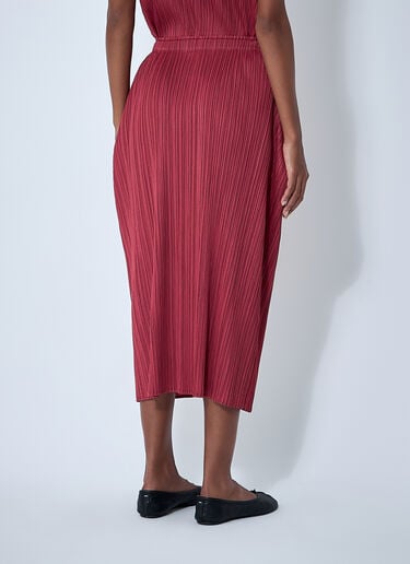 褶饰半身裙 Pleats Please Issey Miyake 褶饰半身裙 红色 plp0261016