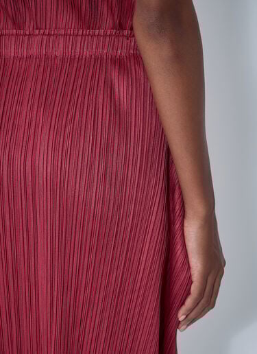 褶饰半身裙 Pleats Please Issey Miyake 褶饰半身裙 红色 plp0261016