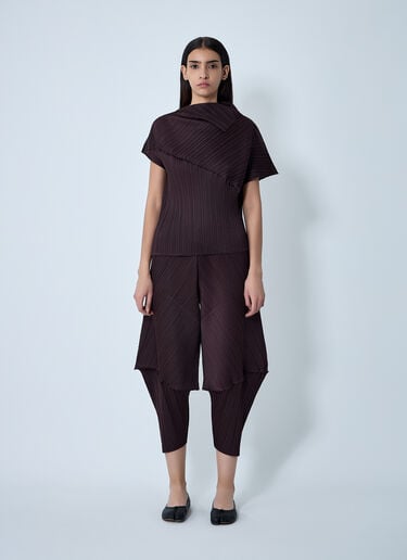 Pleated Pants Pleats Please Issey Miyake Pleated Pants Brown plp0262002