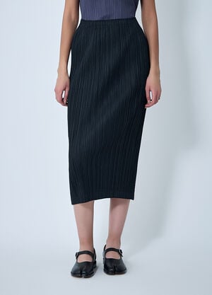Pleats Please Issey Miyake Pleated Skirt Black plp0262003