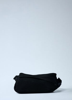 Pleats Please Issey Miyake Pleated Crossbody Bag Black plp0262007