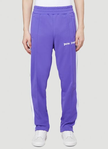 Side-Stripe Track Pants Palm Angels Side-Stripe Track Pants Purple pma0139007