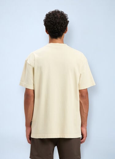 Palm Angels Logo Motif T-Shirt Ivory pma0160005