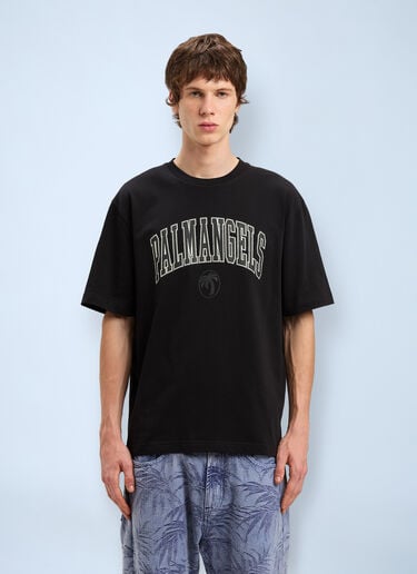 Palm Angels College Logo T-shirt Black pma0160008