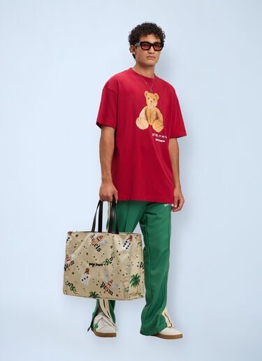 Bear In Mind T-shirt Palm Angels Bear In Mind T-shirt Red pma0160014