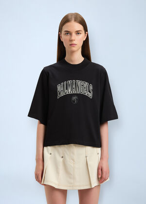 Palm Angels Logo Motif T-shirt Black pma0260057