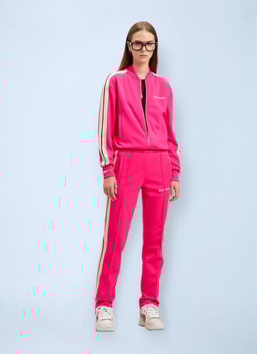 Logo Motif Track Jacket Palm Angels Logo Motif Track Jacket Pink pma0260061