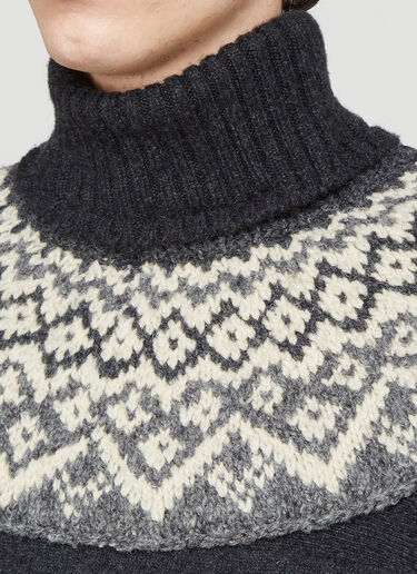Repurposed Fair Isle Sweater Pringle of Scotland Repurposed Fair Isle Sweater Grey pos0340023