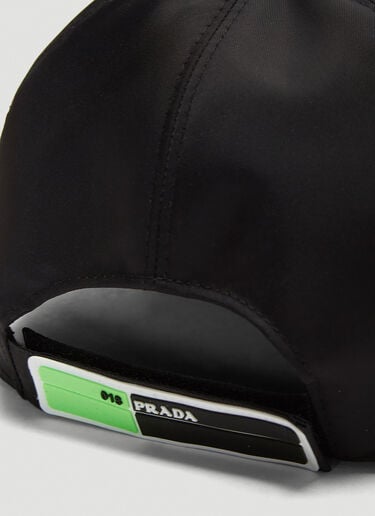 Logo Patch Nylon Cap Prada Logo Patch Nylon Cap Black pra0135035