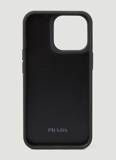 Logo Plaque iPhone 13 Pro Case Prada Logo Plaque iPhone 13 Pro Case Black pra0147014
