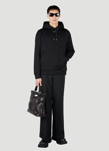 Logo Print Hooded Sweatshirt Prada Logo Print Hooded Sweatshirt Black pra0152013