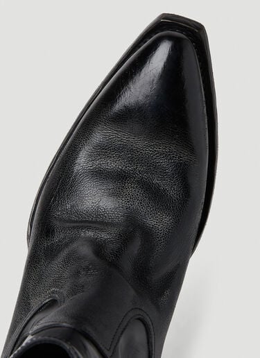 Turn-Up Toe Cowboy Boots Prada Turn-Up Toe Cowboy Boots Black pra0152046