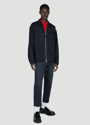 Prada 크롭 진 블랙 pra0152102