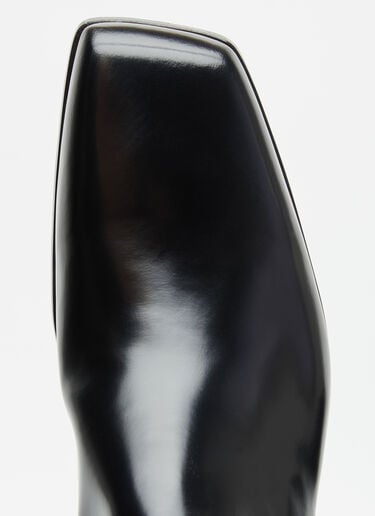 Brushed Leather Boots Prada Brushed Leather Boots Black pra0155019