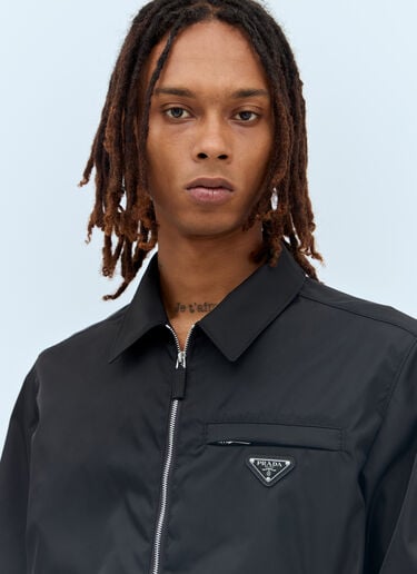 Re-Nylon Blouson Jacket Prada Re-Nylon Blouson Jacket Black pra0157002