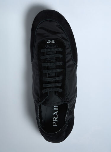 Prada Collapse Re-Nylon And Suede Sneakers Grey pra0162018