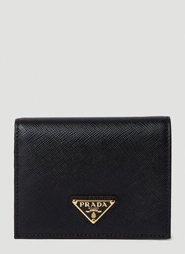 Prada Triangle Logo Bifold Wallet Black pra0250013