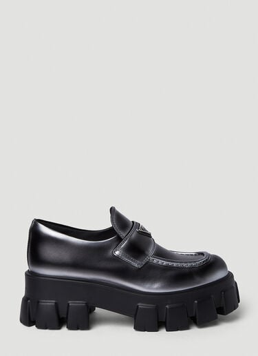 Prada Monolith 厚底乐福鞋 灰色 pra0251015