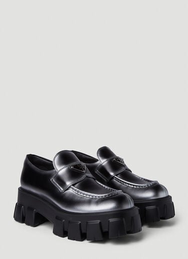 Prada Monolith 厚底乐福鞋 灰色 pra0251015