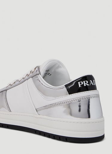 Mirrored Downtown Sneakers Prada Mirrored Downtown Sneakers Silver pra0251016