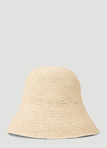Rafia Bucket Hat Prada Rafia Bucket Hat Natural pra0252030
