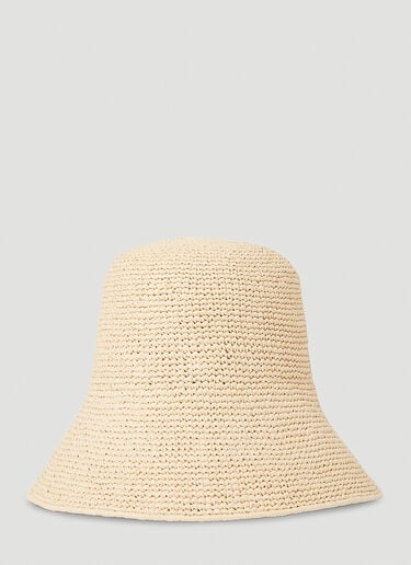 Rafia Bucket Hat Prada Rafia Bucket Hat Natural pra0252030