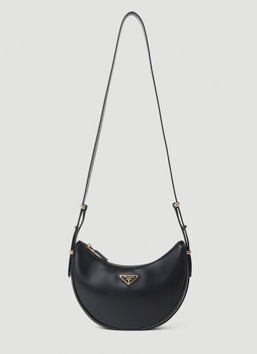 Arqué Leather Shoulder Bag Prada Arqué Leather Shoulder Bag Black pra0254026