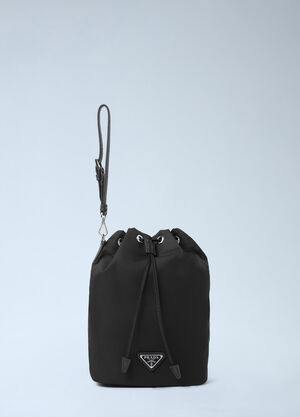 Prada Vela Pouch Bag Black pra0254040