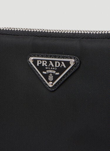 Logo Plaque Clutch Bag Prada Logo Plaque Clutch Bag Black pra0254043