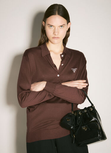 Prada 复刻版 1978 再生尼龙迷你手袋 黑色 pra0258072