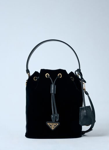 Velvet Mini Bucket Bag Prada Velvet Mini Bucket Bag Black pra0259010