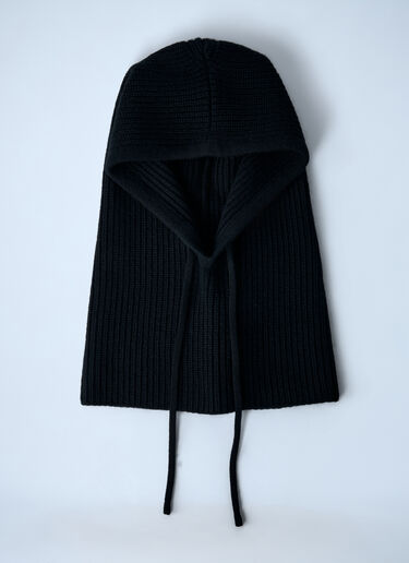 Logo Plaque Balaclava Prada Logo Plaque Balaclava Black pra0262008