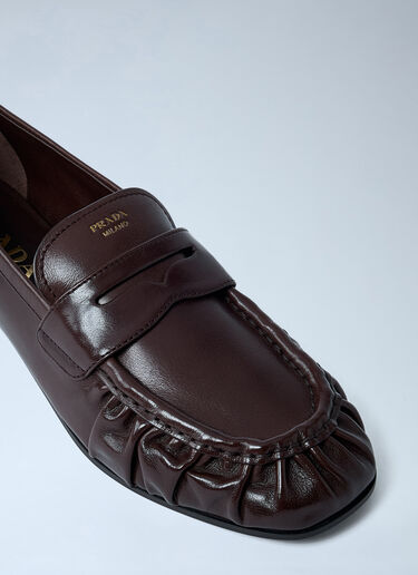 Leather Loafers Prada Leather Loafers Brown pra0262050