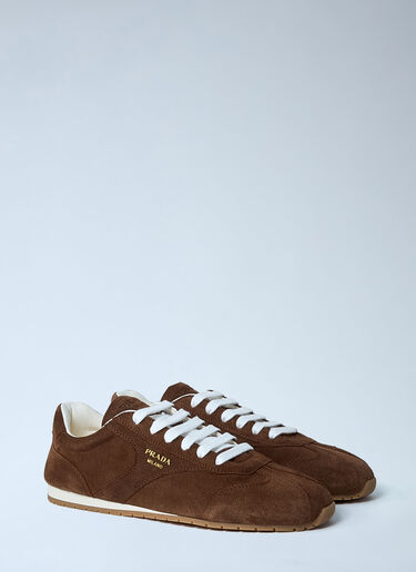 Suede Sneakers Prada Suede Sneakers Brown pra0262055