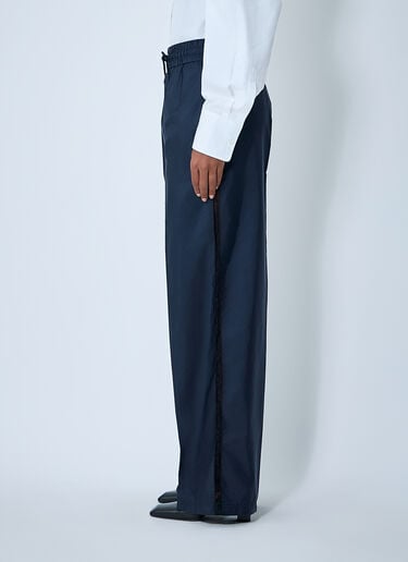 Logo Plaque Pants Prada Logo Plaque Pants Blue pra0262063