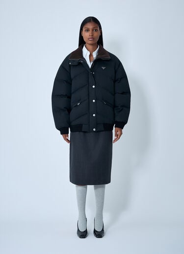 Re-Nylon Coat Prada Re-Nylon Coat Black pra0262064