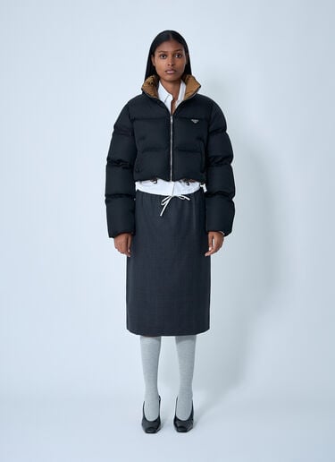 Short Re-Nylon Down Jacket Prada Short Re-Nylon Down Jacket Black pra0262065