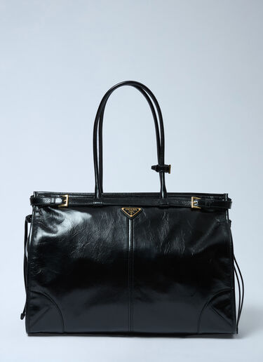 Prada Extra Large Bonnie Shoulder Bag Black pra0262071