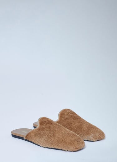 Leather Pony-Hair Mules Prada Leather Pony-Hair Mules Sand pra0262111