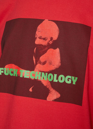 Fuck Technology T-Shirt Pressure Fuck Technology T-Shirt Red prs0336004