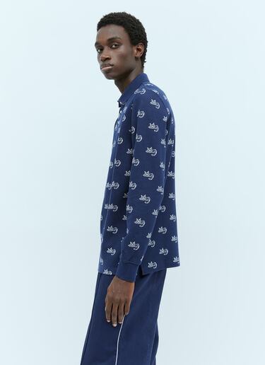 Puma x Noah 徽标提花 Polo 衫 蓝色 pun0154007