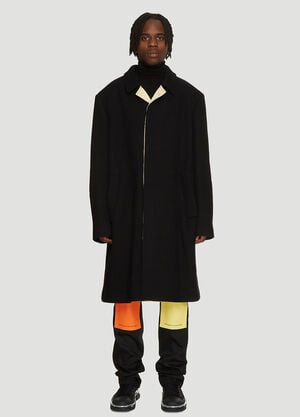 Raf Simons Satin Lined Classic Coat Black raf0134017