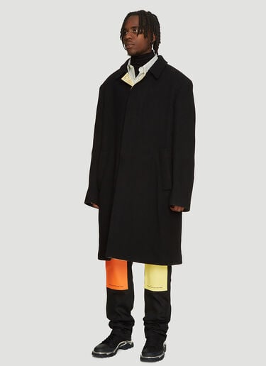Satin Lined Classic Coat Raf Simons Satin Lined Classic Coat Black raf0134017