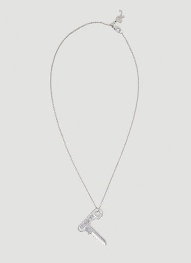 Key Pendant Necklace Raf Simons Key Pendant Necklace Silver raf0151020