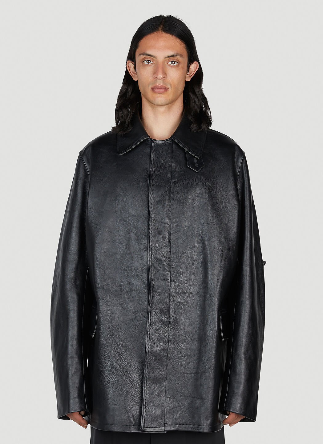 Leather Coat Raf Simons Car Coat Jil Sander By Raf Simons Padded