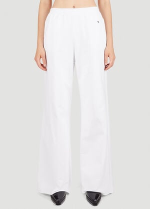 Raf Simons Wide Leg Track Pants White raf0251007